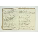 Co. Carlow: Quaker Interest: [Faulkner (Hugh)] A manuscript Notebook written at Castletown, Co.