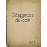 Coloured Plates: Elegances du Soir, lg. folio Paris 1939. A collection of 18 lg. cold.