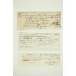 Conolly (Thomas) of Castletown. Three manuscript Documents, c. 1775 - 1801, as follows: 1.