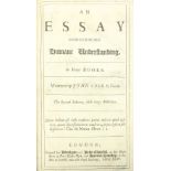 Locke (John) An Essay Concerning Humane Understanding, in Four Books, folio L. (A. & J.