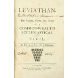 Hobbes (Thomas) Leviathan or the Matter, Form, and Power of a Common Wealth,