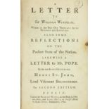 Dublin Printings: Bolingbroke (Ld. Viscount) A Letter to Sir William Windham...