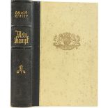 An Unusual Wedding Gift Hitler (Adolf) Mein Kampf, 8vo Munich 1936, portrait frontis,