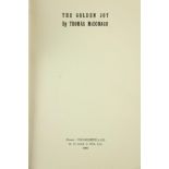 Presentation Copy from 1916 Signatory McDonagh (Thomas) The Golden Joy, [Poems] 8vo D.