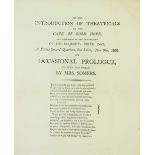 Early South African Theatricals Ephemera: On the Introduction of Theatricals at the Cape of Good