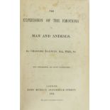 Darwin (Charles) The Expression of the Emotions in Man and Animals, 8vo L. 1872. First Edn.