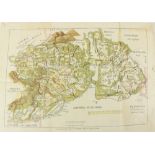 Queens Co. etc: Ancient Map of Irish Districts in the Queen's County and Kildare, rare cold.