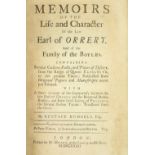 Budgell (Eustace) Memoirs of the Life and Character of the Late Earl of Orrery,