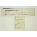 Co. Meath, 1916: A cyclostyled Pass with manuscript entries, authorising Mr. T.