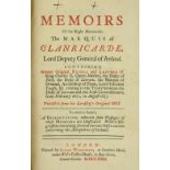 One of 250 Copies Only [Burke] Memoirs of the Right Honourable The Marquis of Clanricarde Lord