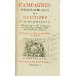 [Prevost (Abbé) Campagnes Philosophiques ou Memoires de M. de Monteal, Aide-de-Comp de Mr.