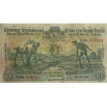 Currency Commission consolidated Bank note: "Ploughman" - The National Bank Limited 6.5.