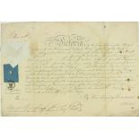 Signed by Queen Victoria Military Document: A commission appointing Edward Beauchamp Maunsell to