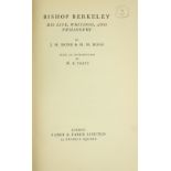 [Berkeley] Hone (J.M.) & Rossi (M.M.) Bishop Berkeley, His Life, Writings & Philosophy, 8vo L. 1931.