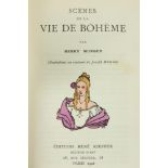 With Attractive Hand Coloured Illustrations Murger (Henry) Scenes de La Vie De Boheme,