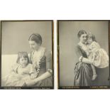 Fine Original Portrait Photos of The O'Brien Ladies by Margaret Cameron Two black and white