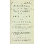 Association Copy [Burke (Edmund)] A Philosophical Enquiry into the Origin of our Ideas of the