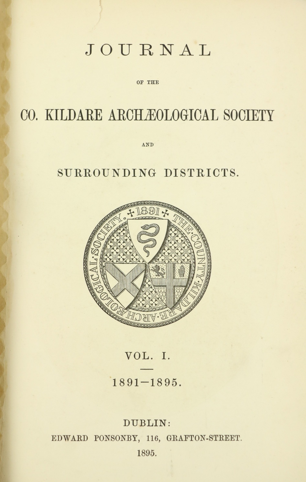 Periodical: Journal of the Co. Kildare Archaeological Society and Surrounding Districts, Vol.