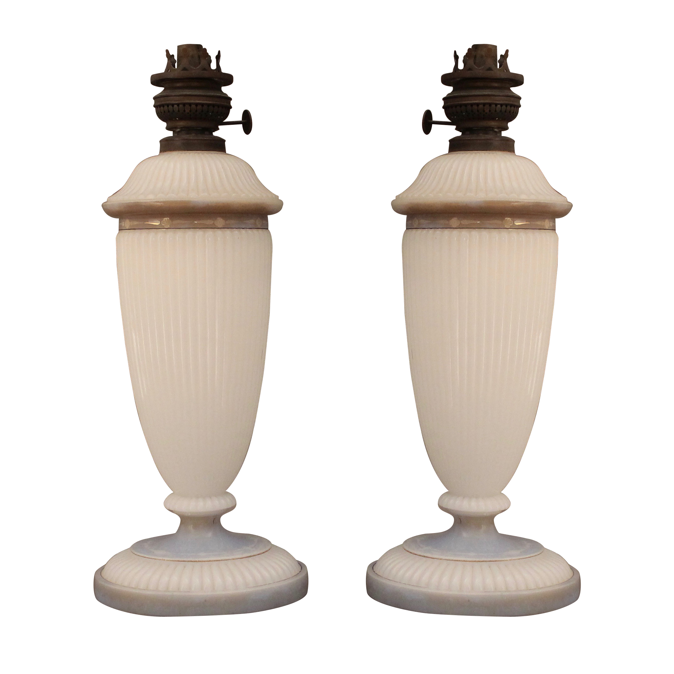 COPPIA DI LUMI A PETROLIO - PAIR OF OIL LIGHTS