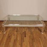 GRANDE TAVOLO BASSO IN PERSPEX - LARGE LOW TABLE IN PERSPEX