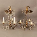 COPPIA DI LAMPADARI - PAIR OF CHANDELIERS