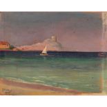 'GIOVANNI VARVARO (188-1973) "Veduta di costa palermitana" - “View of Palermo coast” '