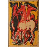 EDOARDO FRANCESCHINI (1928-2006) "Cavalli" - "Horses"