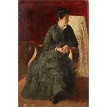 FILIPPO LIARDO (attr.) (1840-1917) "Figura di nobildonna seduta" - "Figure of a seated noblewoman"