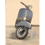 MICHELE FONTANA (1965) "Vespa in strada" - "Vespa in the street"