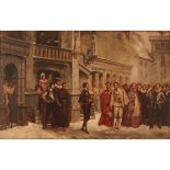 PIERRE CHARLES COMTE (1823-1895) "Enrico III e il duca di Guise" - "Henry III and the Duke of Guise"
