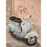 MICHELE FONTANA (1965) "Vespa azzurra" - "Light blue Vespa"