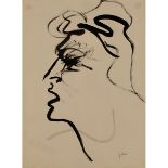 RENATO GUTTUSO (1911-1987) "Profilo di donna"- "Woman profile"