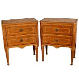 COPPIA DI COMODINI A DUE CASSETTI - PAIR OF BEDSIDE TABLES WITH TWO DRAWERS