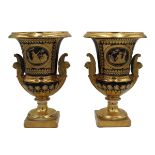 COPPIA DI VASI A CRATERE - PAIR OF CRATER VASES