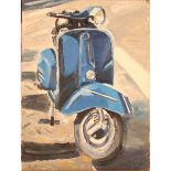 MICHELE FONTANA (1965) "Vespa blu" - "Blue Vespa"