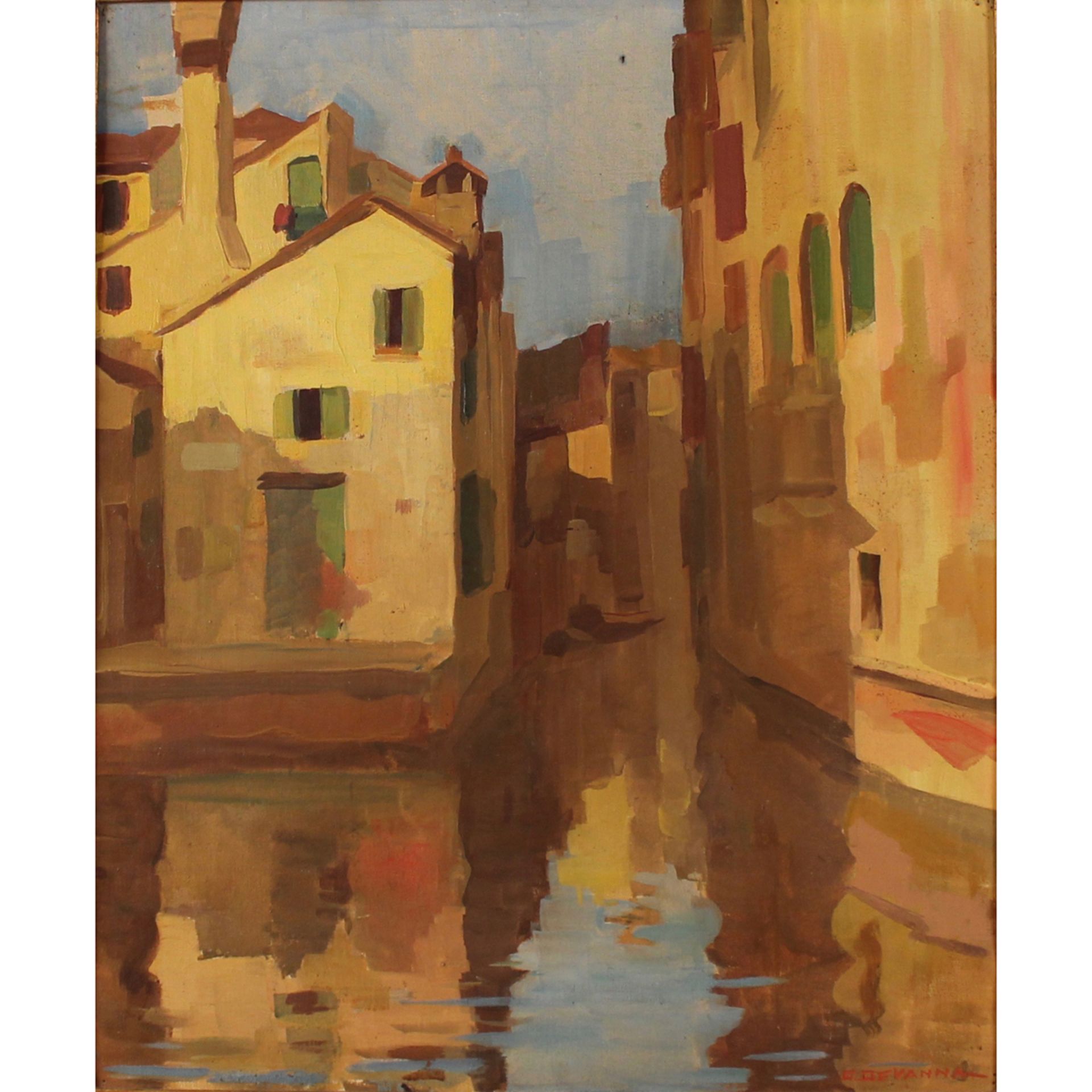 DOMENICO DEVANNA (1896-1980) "Scorcio di Venezia" - "Glimpse of Venice"