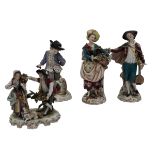 LOTTO DI QUATTRO GRUPPI IN PORCELLANA - LOT OF FOUR GROUPS IN PORCELAIN