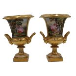 COPPIA DI VASI A CRATERE - PAIR OF CRATER VASES