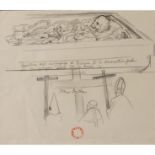 BRUNO CARUSO (1927-2018) "Apertura del sarcofago di Federico II"