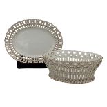 VASSOIO OVALE CON PIATTO - OVAL TRAY WITH PLATE