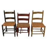 LOTTO DI TRE SEDIE - LOT OF THREE CHAIRS