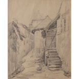 PIETRO DE FRANCISCO (1873-1969) "Strada in Provenza" - "Road in Provence"