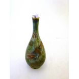 CARLTON ARMAND LUSTRE WARE BUTTERFLY VASE H: 10"