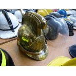 FRENCH BRASS FIRE BRIGADE HELMET