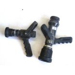 2 HAND CONTROLLED FIRE NOZZLES