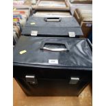 3 RECORD BOXES WITH APPROX 75 12" RECORDS TOTAL INCLUDING FRANK SINATRA, BING CROSBY ETC