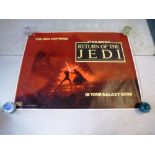 STAR WARS THE RETURN OF THE JEDI PROMO FILM POSTER