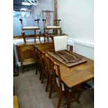 DINING SUITE - SIDEBOARD, TABLE AND 6 CHAIRS