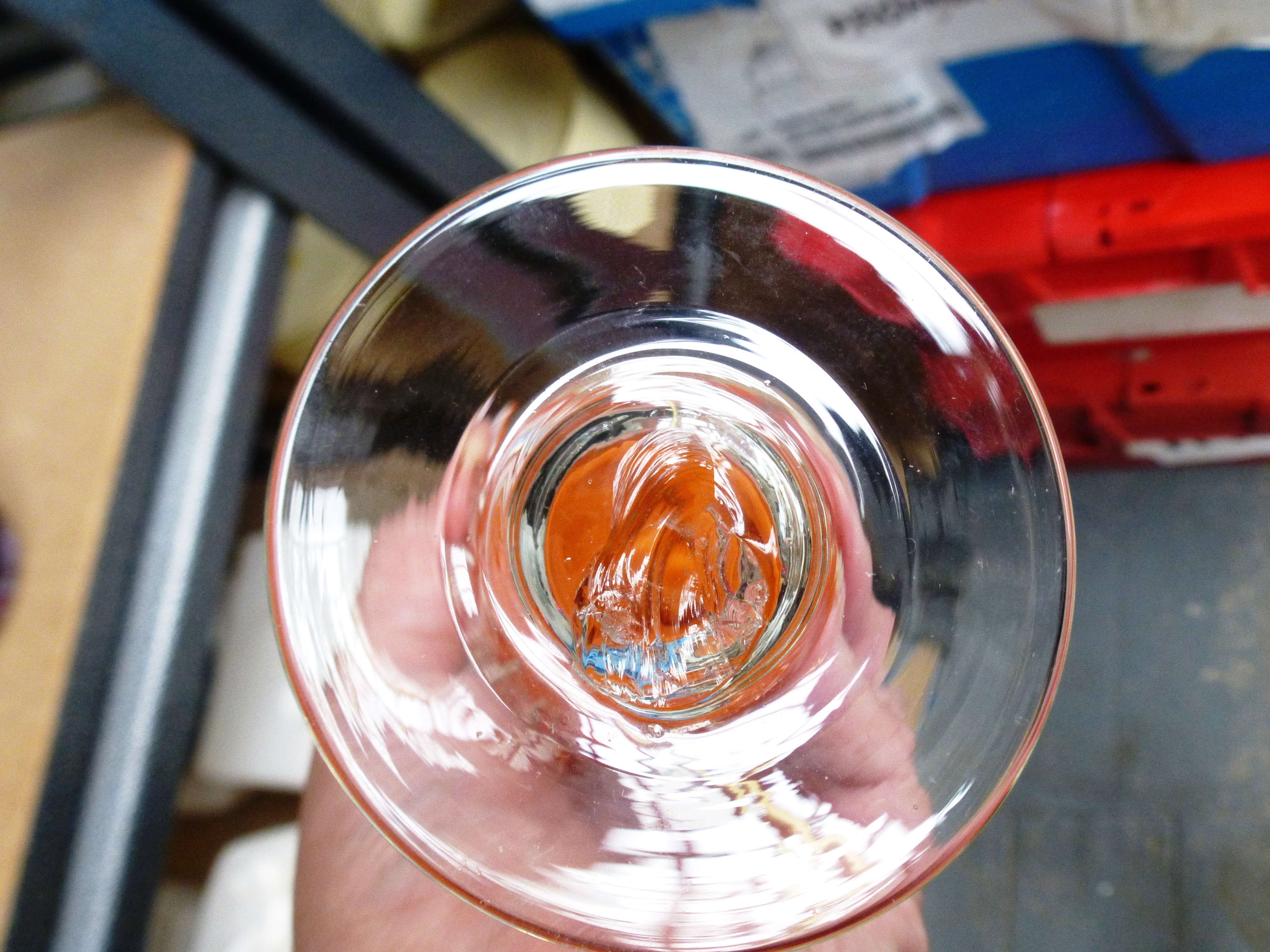 GLASSWARE INCLUDING CLOWN FIGURE, VASES AND FLATTENED BOTTLES - Image 3 of 6