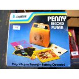 BOXED PENNY RECORD PLAYER